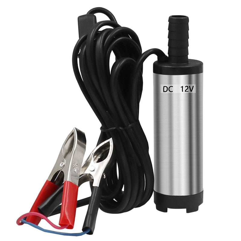 12V DC Diesel Fuel Water Oil Car Camping Fishing Submersible Transfer Pump