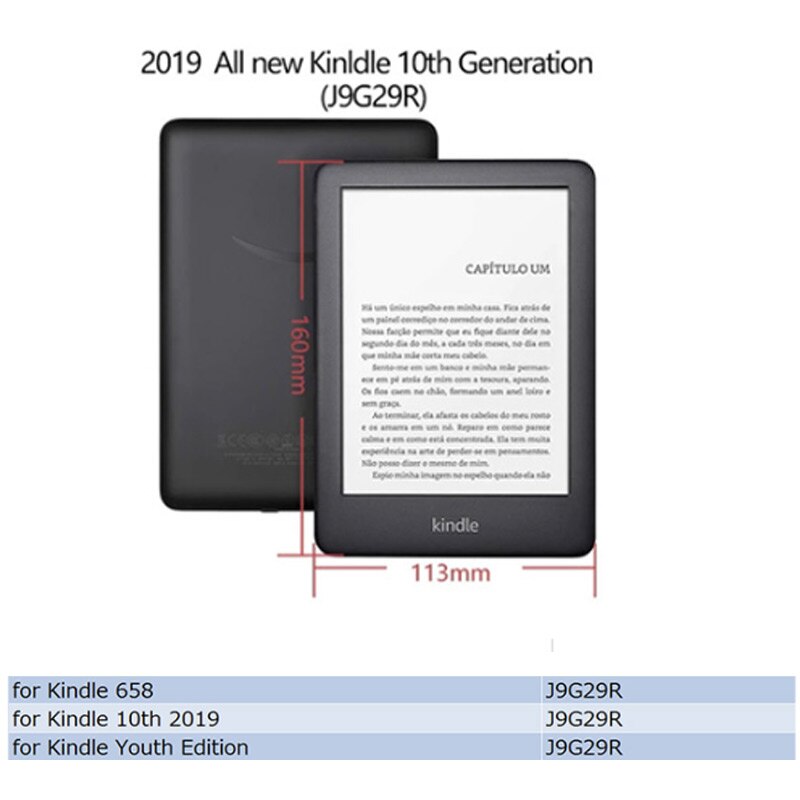 For Kindle Kindle 10th Generation 2019 Case for Kindle New Kindle 10th Generation 2019 J9G29R e-reader e-book Case