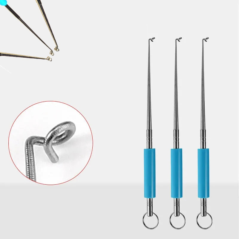 Stainless Steel Easy Fish Hook Remover Safety Fishing Hook Extractor Detacher Rapid Decoupling Device Fishing Tools Equipment