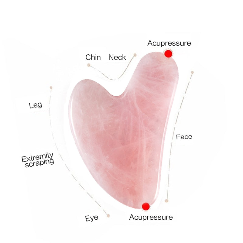 1pc Heart Shape SPA Massage Resin Gua Sha Scraping Massage Scraper Face Massager Acupuncture Guasha Board Massager for Face Tool