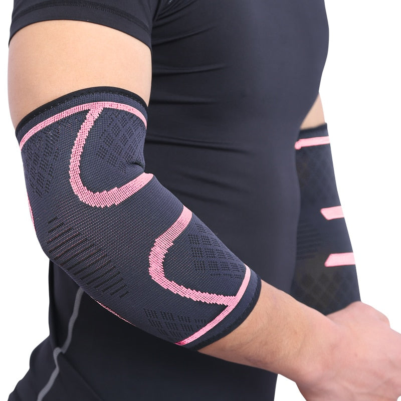 AOLIKES 1PCS Elbow Support Elastic Gym Sport Elbow Protective Pad Absorb Sweat Sport Basketball Arm Sleeve Elbow Brace