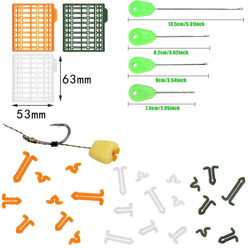 Carp fishing accessories Kit Matte carp swivels Soft Anti tangle sleeve carp fishing connector terminal fishing carp tackle