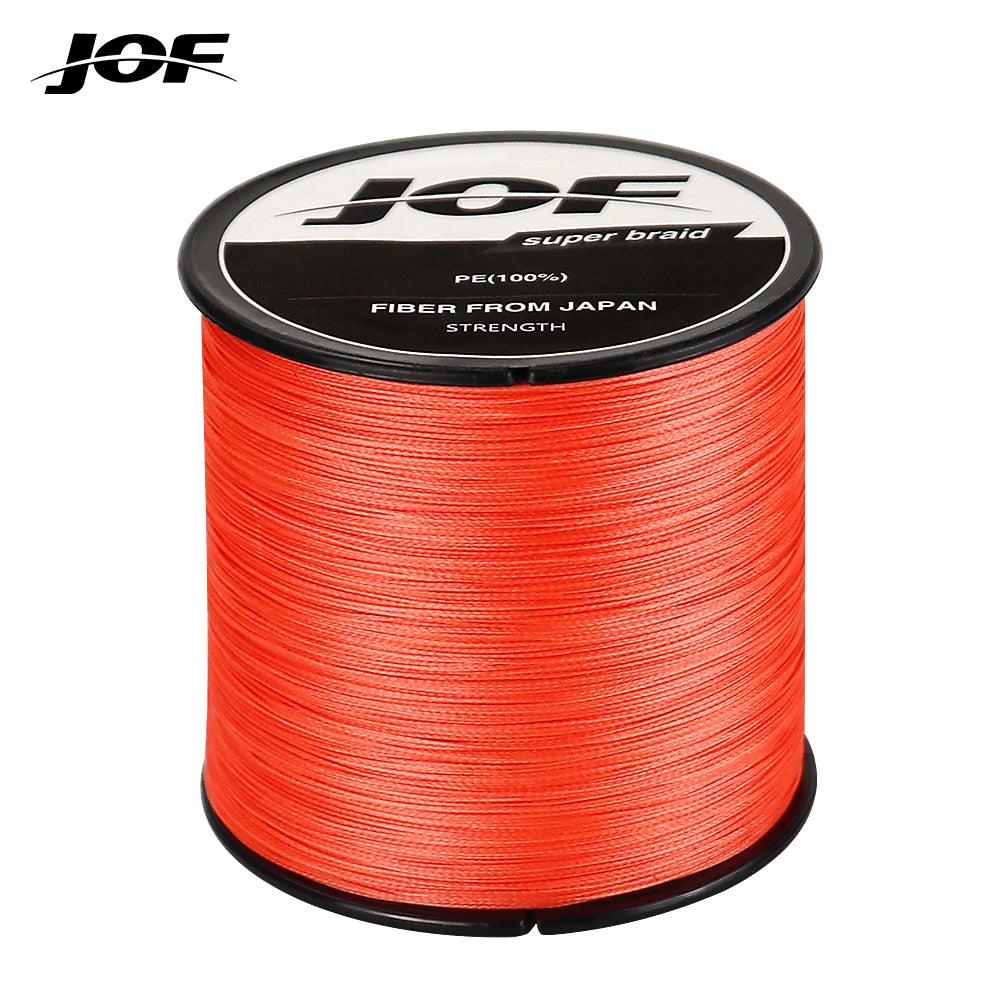 JOF 4 Strands Braided Fishing Line Multifilament 300M 500M 1000M Carp Fishing Japanese Braided Wire Fishing Accessories Pe Line