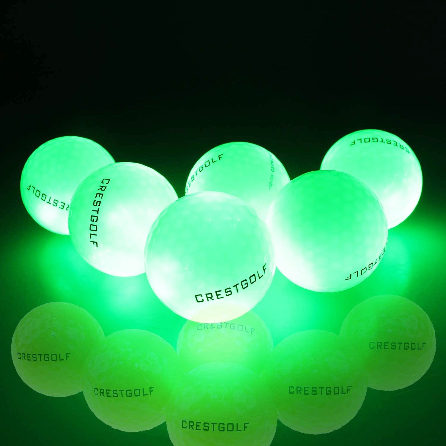 6Pcs Glow In The Dark Light Up Luminous LED Golf Balls For Night Practice Gift for Golfers