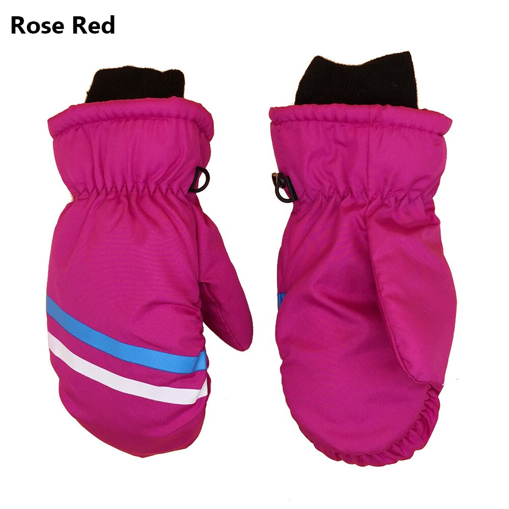 Thermal Ski Gloves Children Kids Winter Fleece Waterproof Warm Child Snowboard Snow Gloves 3 Fingers for Skiing Riding перчатки