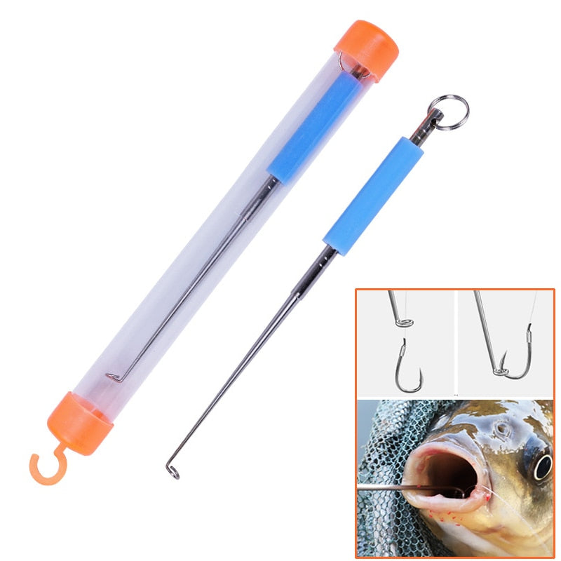 Stainless Steel Easy Fish Hook Remover Safety Fishing Hook Extractor Detacher Rapid Decoupling Device Fishing Tools Equipment