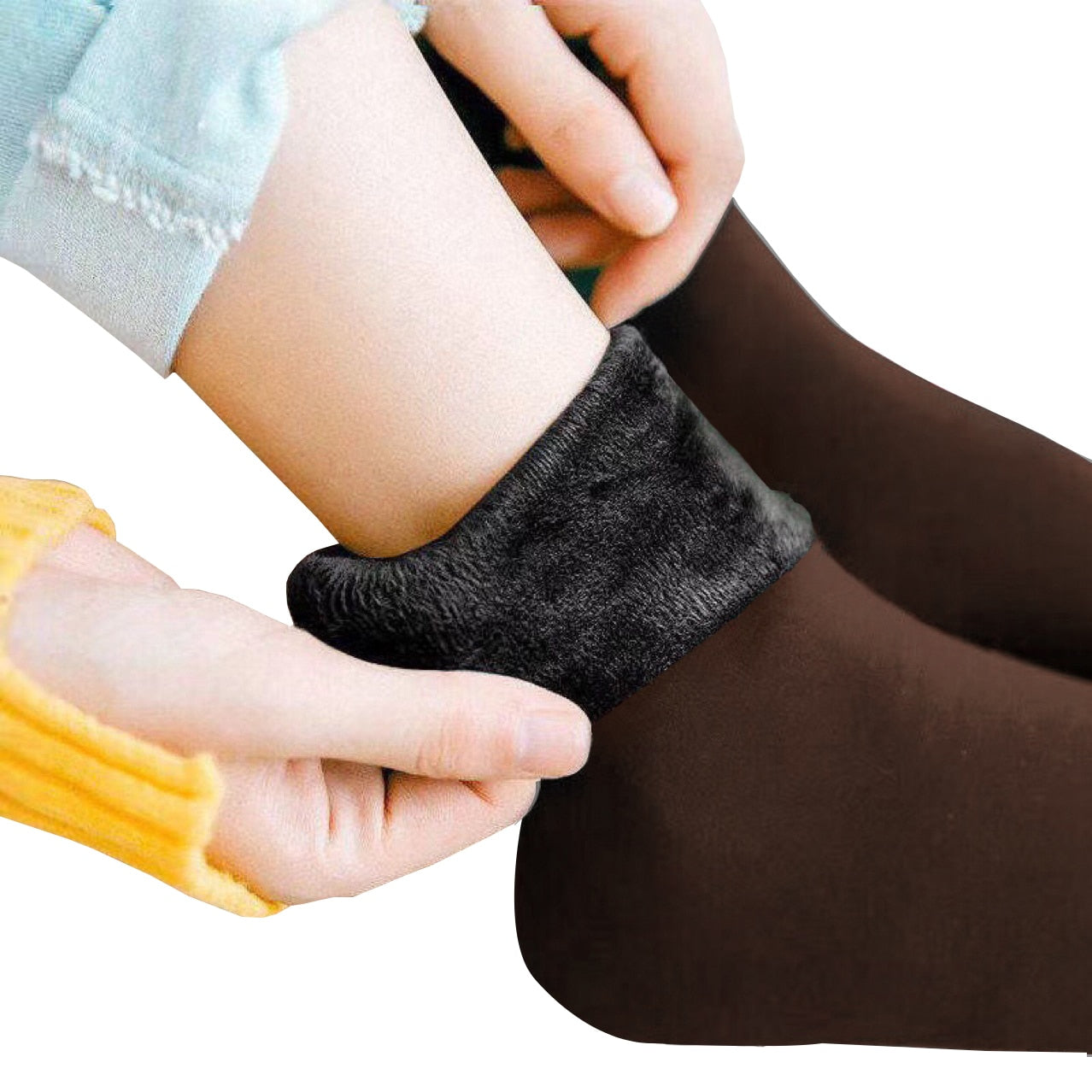 1Pairs Women Winter Warm Thicken Thermal Socks Soft Casual Solid Color Sock Wool Cashmere Home Snow Boots Floor Sock