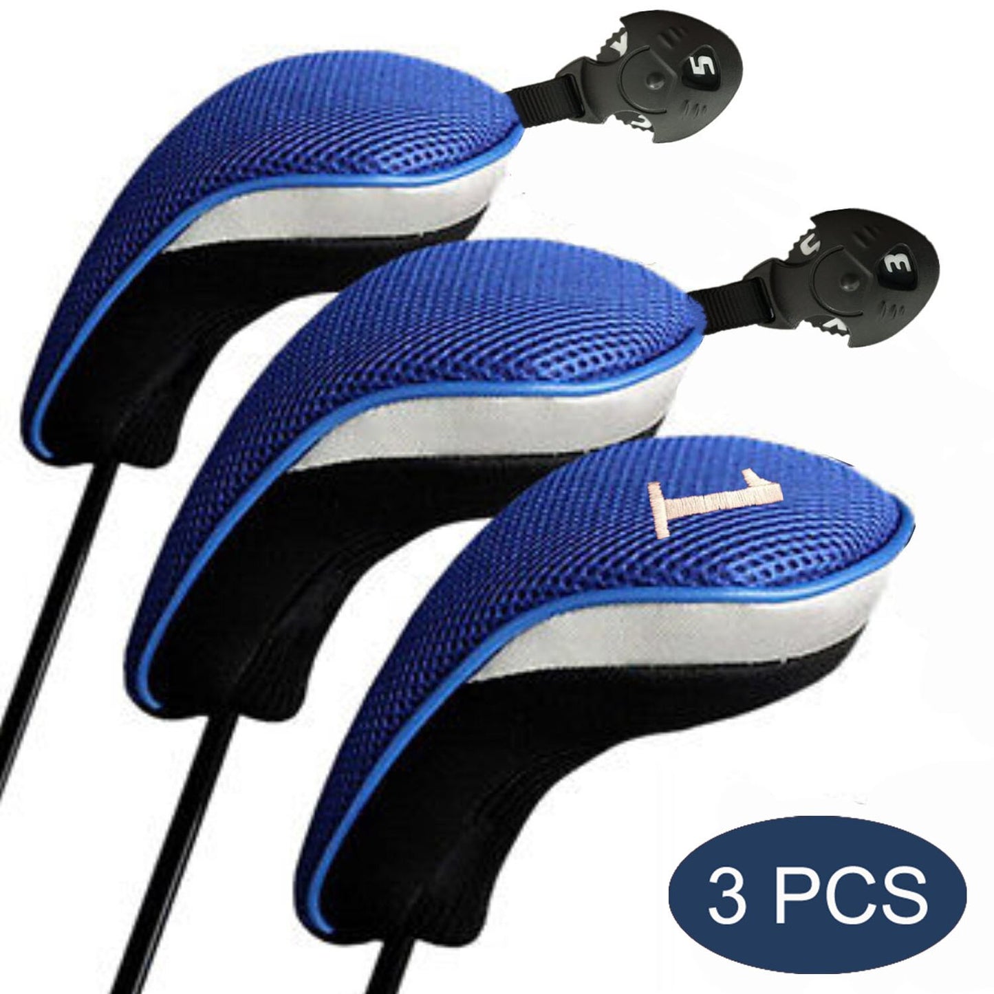 4/3/1 Pcs Set Golf Club Head Covers for Woods Clubs Headcover 1# 3# 5# Driver Fairway Hybrid Golfing Trainer Cover Drop Shipping