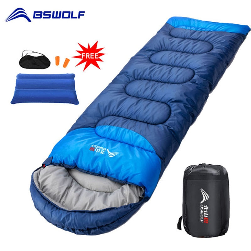 BSWOLF Camping Sleeping Bag Ultralight Waterproof  4 Season Warm Envelope Backpacking Sleeping Bags for Outdoor Traveling Hiking