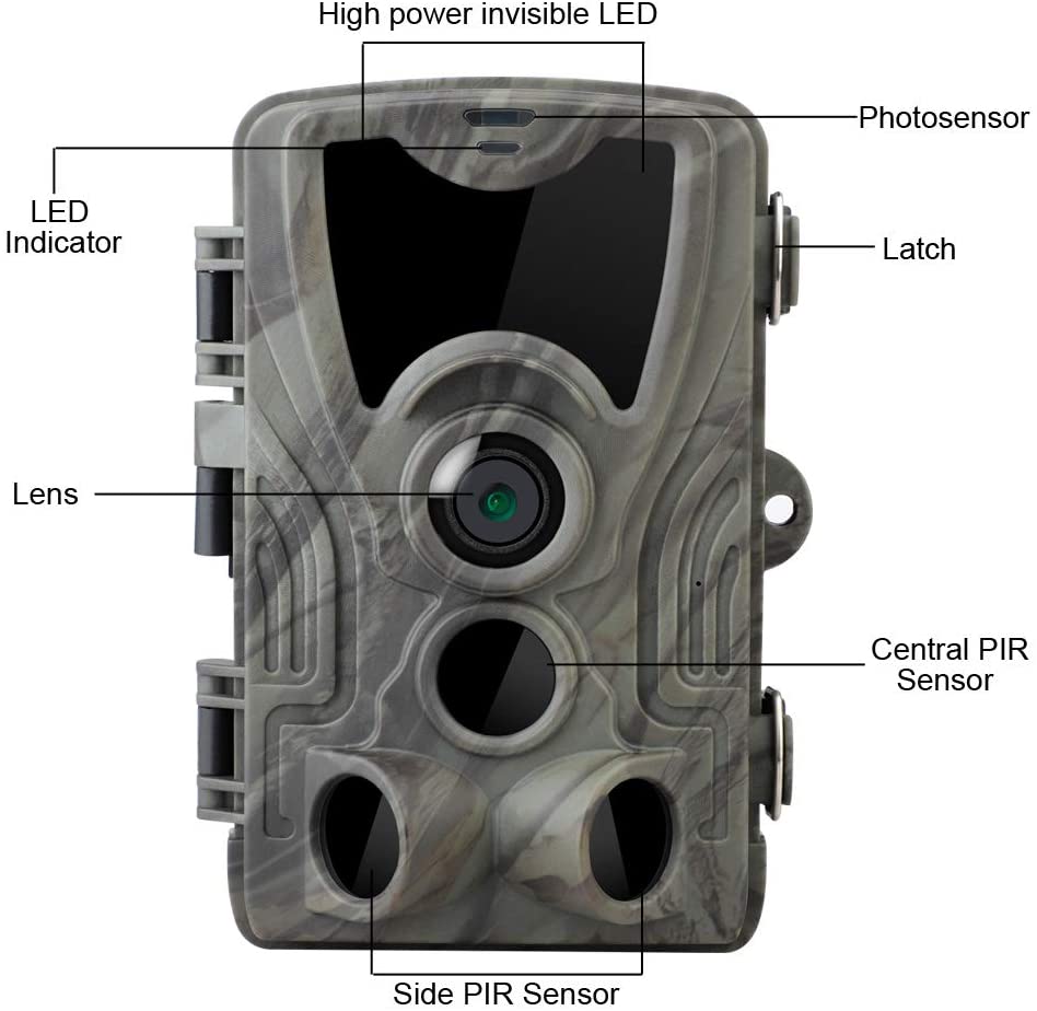 HC801A Hunting Trail Camera Wildlife Camera With Night Vision Motion Activated Outdoor Trail Camera Trigger Wildlife Scouting