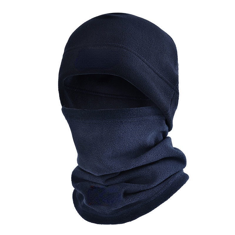 Winter Fleece Hat and Scarf Set Thermal Head Cover  Tactical Warm Balaclava Face Mask Neck Warmer Sport Cycling Ski Scarf Hat