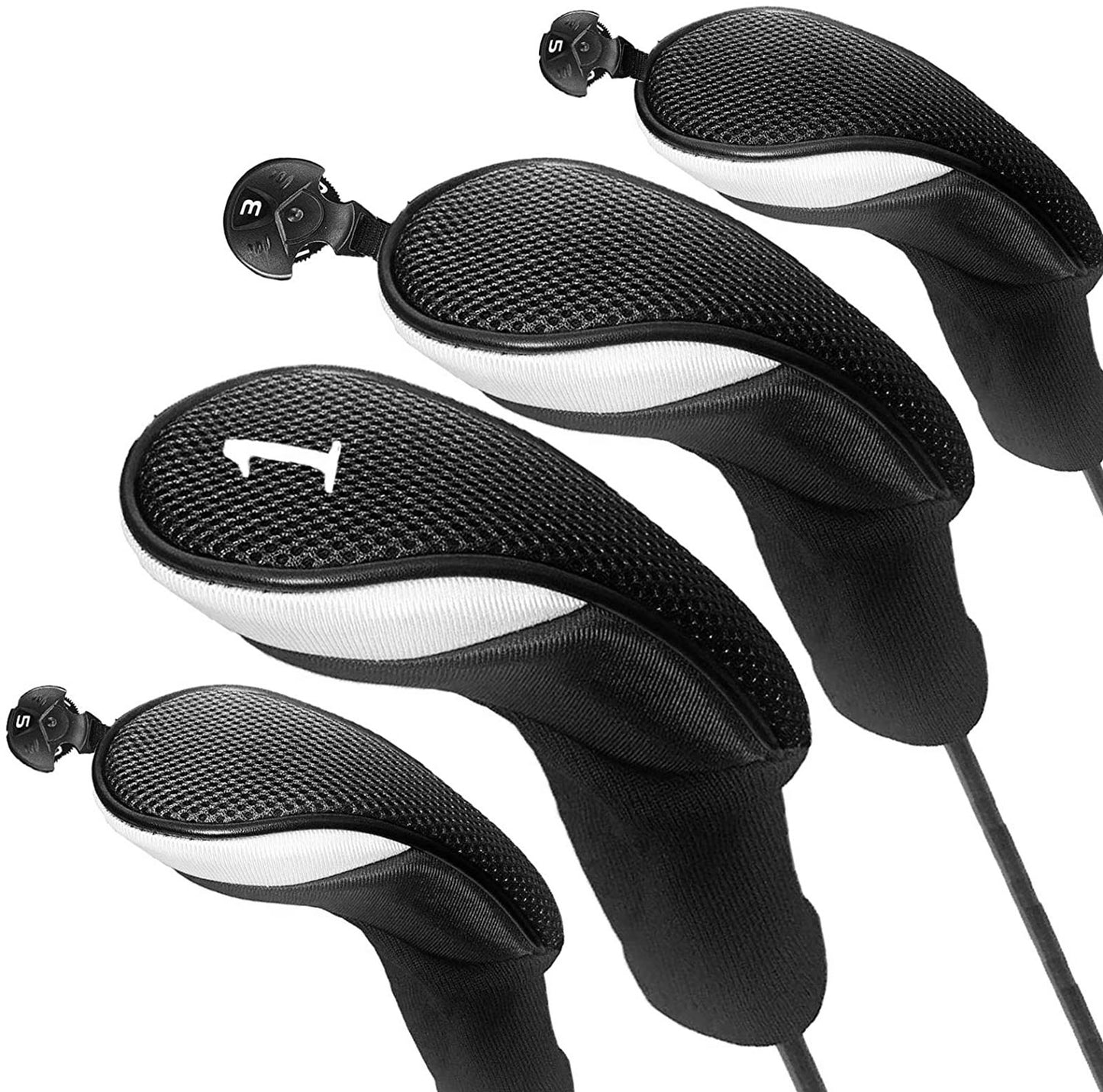 4/3/1 Pcs Set Golf Club Head Covers for Woods Clubs Headcover 1# 3# 5# Driver Fairway Hybrid Golfing Trainer Cover Drop Shipping