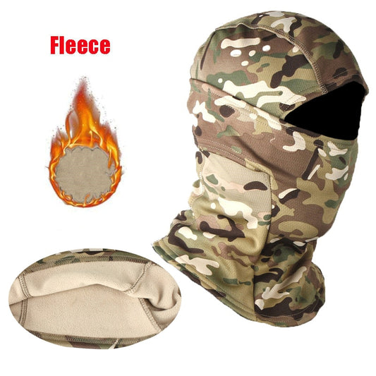 Winter Fleece Tactical Military Balaclava Outdoor Hunting Cycling Hiking Skiing Scarf Snowboard Face Mask Windproof Men Women