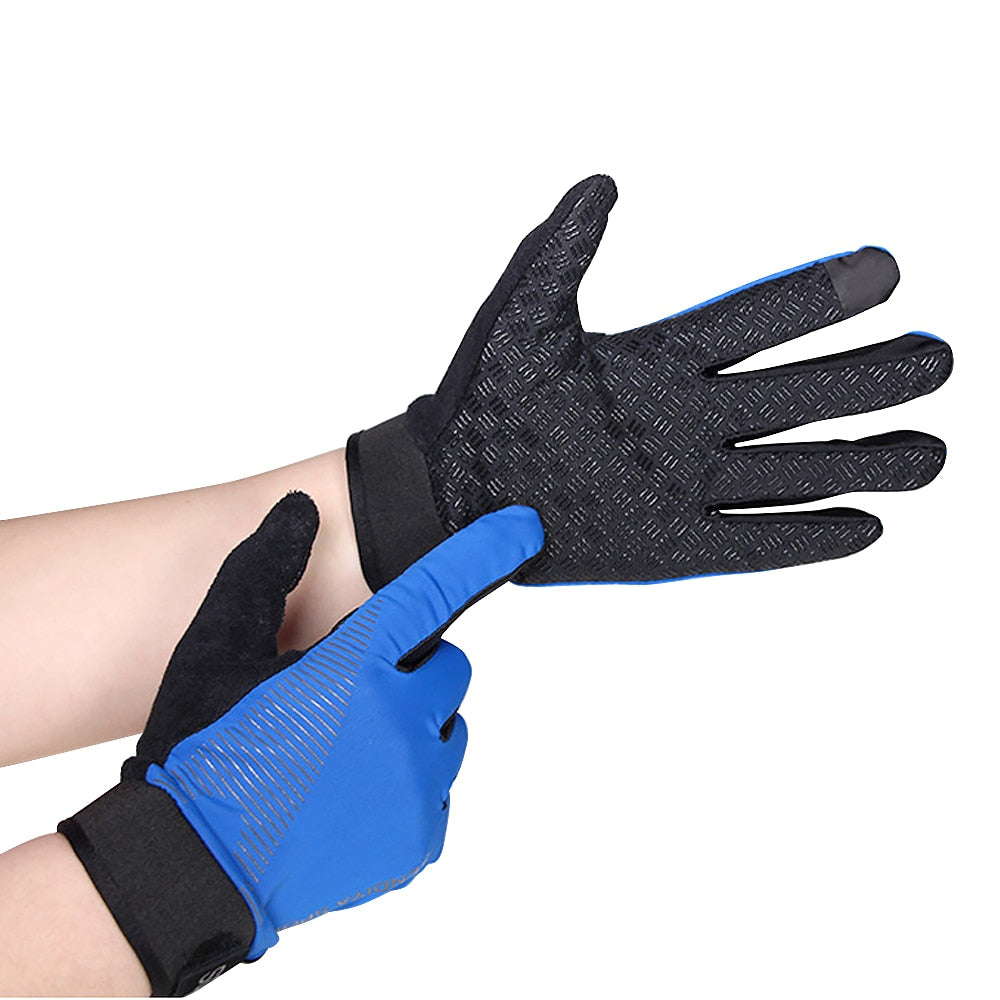 Anti-Slip Cycling Gloves Touch Screen Bike Gloves Sports Shockproof Mtb Road Full Finger Breathable Bicycle Glove for Men Woman