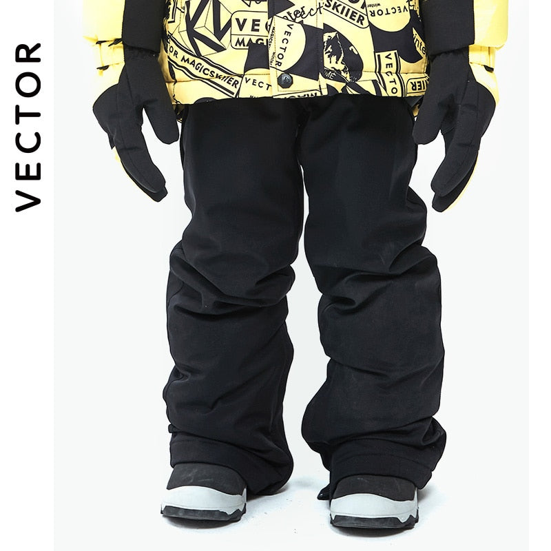 VECTOR Ski Professional Children's Ski Jacket Pants Warm Waterproof Boys Girls Outdoor Skiing Snowboarding Winter Ski Kids Set