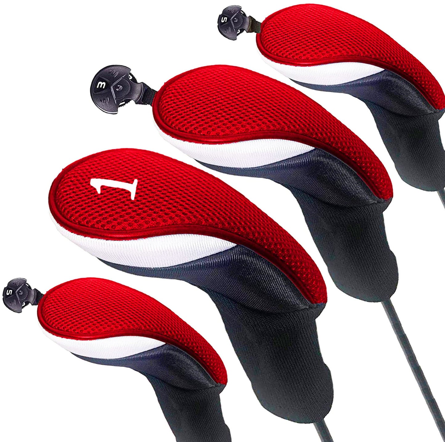 4/3/1 Pcs Set Golf Club Head Covers for Woods Clubs Headcover 1# 3# 5# Driver Fairway Hybrid Golfing Trainer Cover Drop Shipping