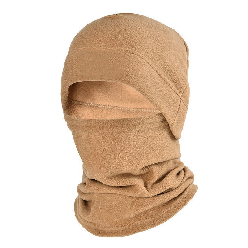 Winter Fleece Hat and Scarf Set Thermal Head Cover  Tactical Warm Balaclava Face Mask Neck Warmer Sport Cycling Ski Scarf Hat