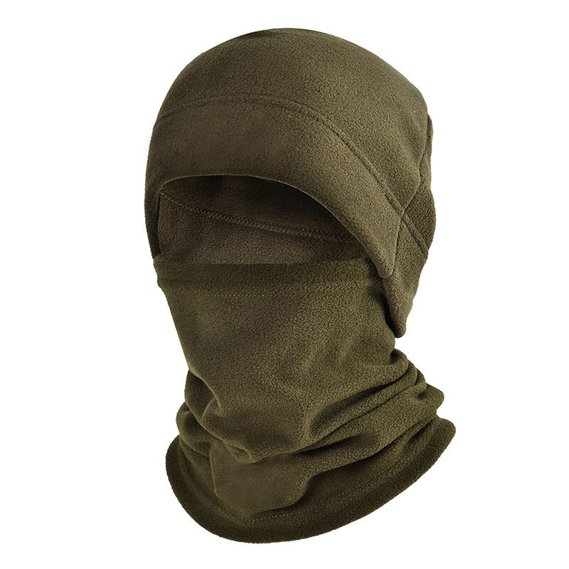 Winter Fleece Hat and Scarf Set Thermal Head Cover  Tactical Warm Balaclava Face Mask Neck Warmer Sport Cycling Ski Scarf Hat