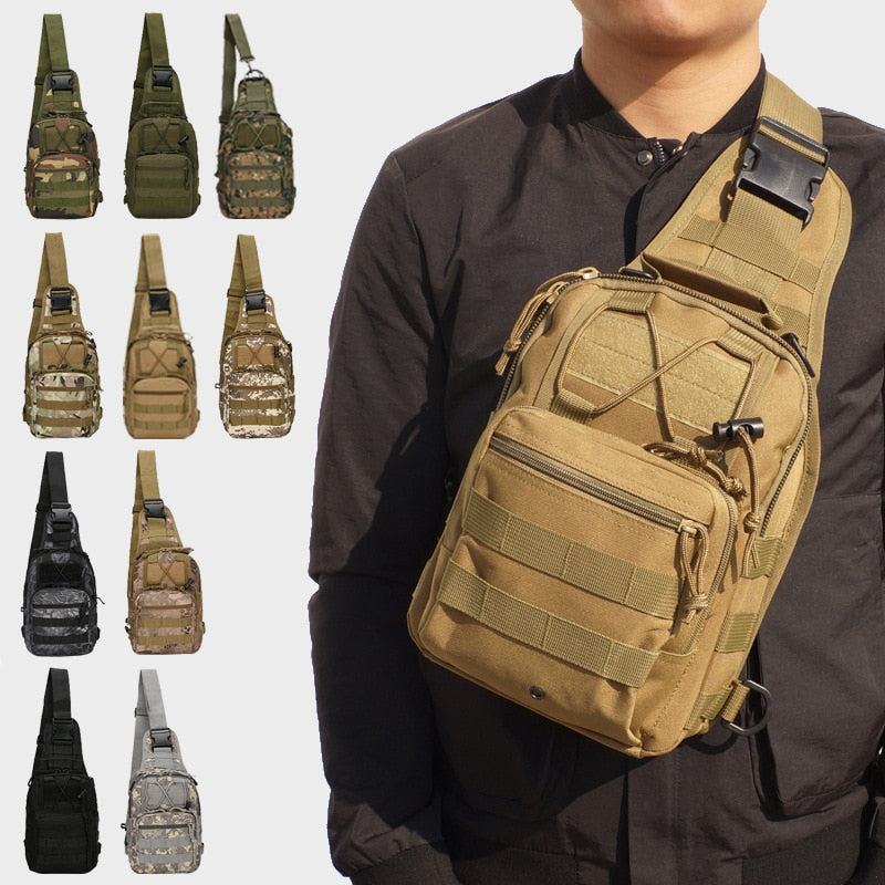 Hiking Trekking Backpack Sports Climbing Shoulder Bags Tactical Camping Hunting Daypack Fishing Outdoor Military Shoulder Bag