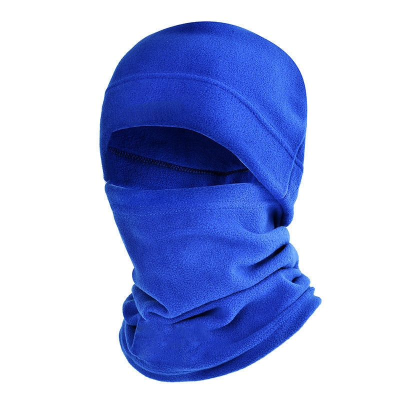 Winter Fleece Hat and Scarf Set Thermal Head Cover  Tactical Warm Balaclava Face Mask Neck Warmer Sport Cycling Ski Scarf Hat