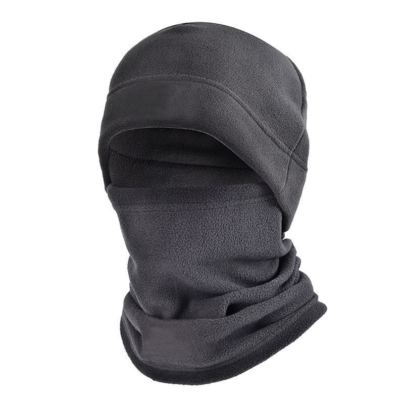 Winter Fleece Hat and Scarf Set Thermal Head Cover  Tactical Warm Balaclava Face Mask Neck Warmer Sport Cycling Ski Scarf Hat