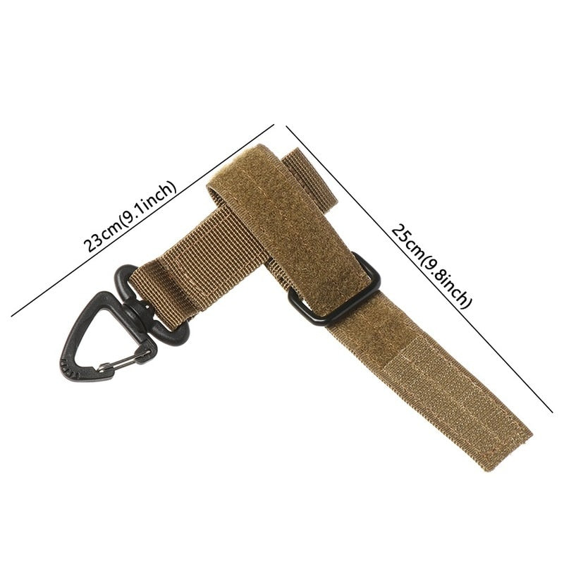 Multi-purpose  Outdoor  Tactical Gear Clip Secure Pocket Belt Keychain Webbing Gloves Rope Holder Military  Outdoor Accessories