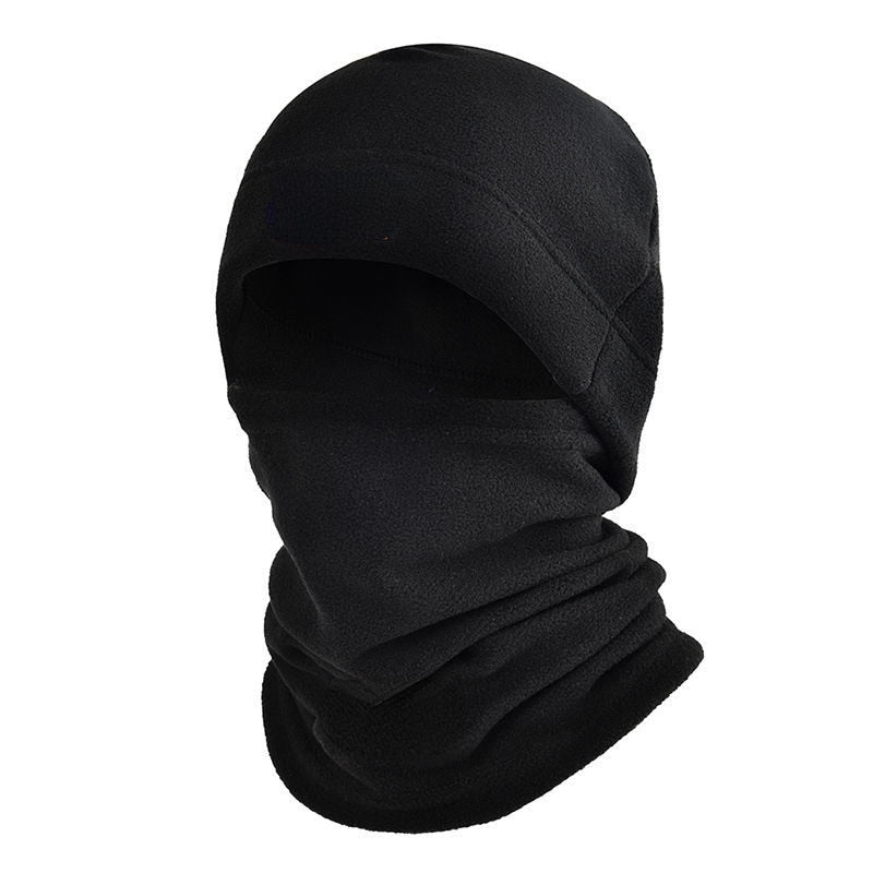 Winter Fleece Hat and Scarf Set Thermal Head Cover  Tactical Warm Balaclava Face Mask Neck Warmer Sport Cycling Ski Scarf Hat