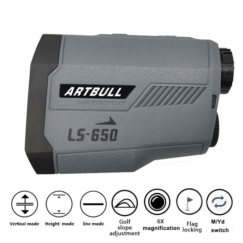 ARTBULL Golf Laser Rangefinder 1000M 650M Telescope with Flag-Lock Slope Pin Distance Meter for Hunting Monocular